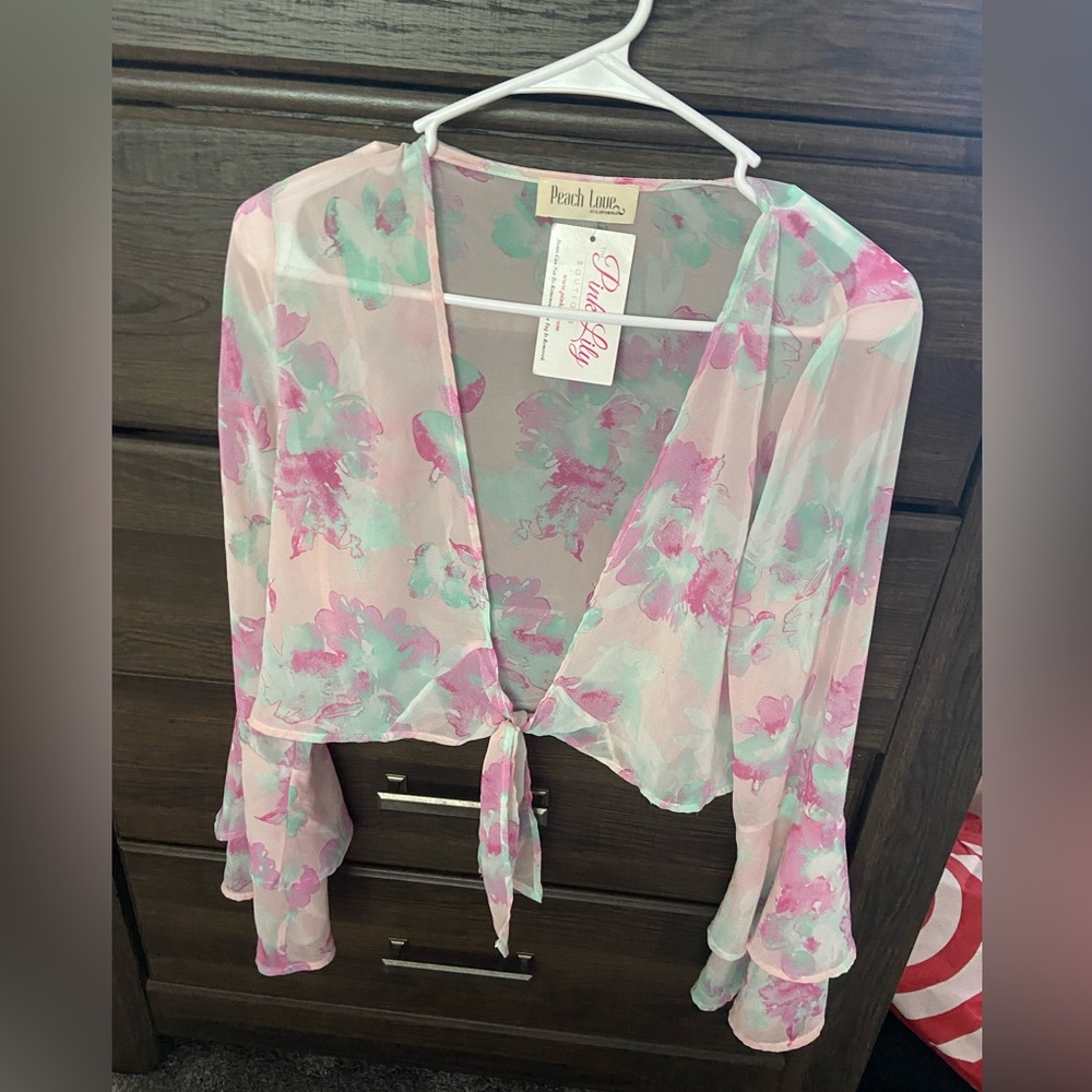 Pink Lily top
